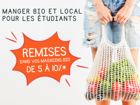 Manger bio et local pour les étudiants  